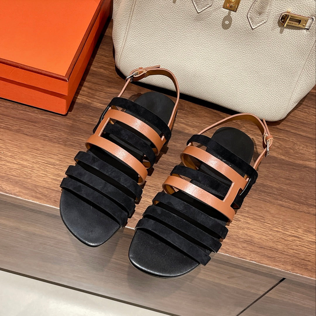 EPHESE SANDAL BLACK CALFSKIN