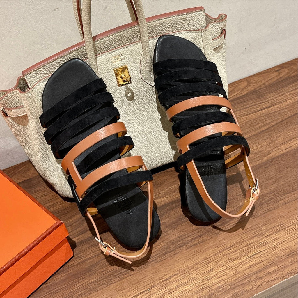 EPHESE SANDAL BLACK CALFSKIN
