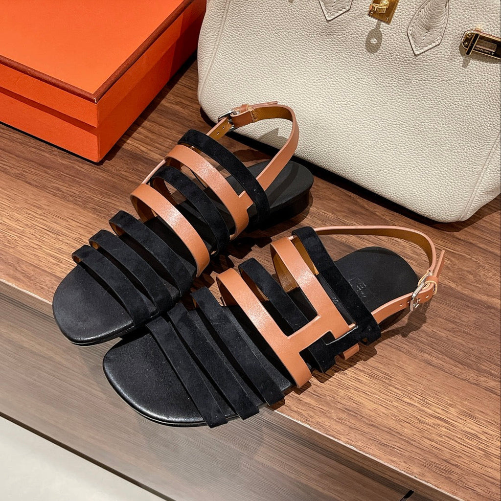 EPHESE SANDAL BLACK CALFSKIN