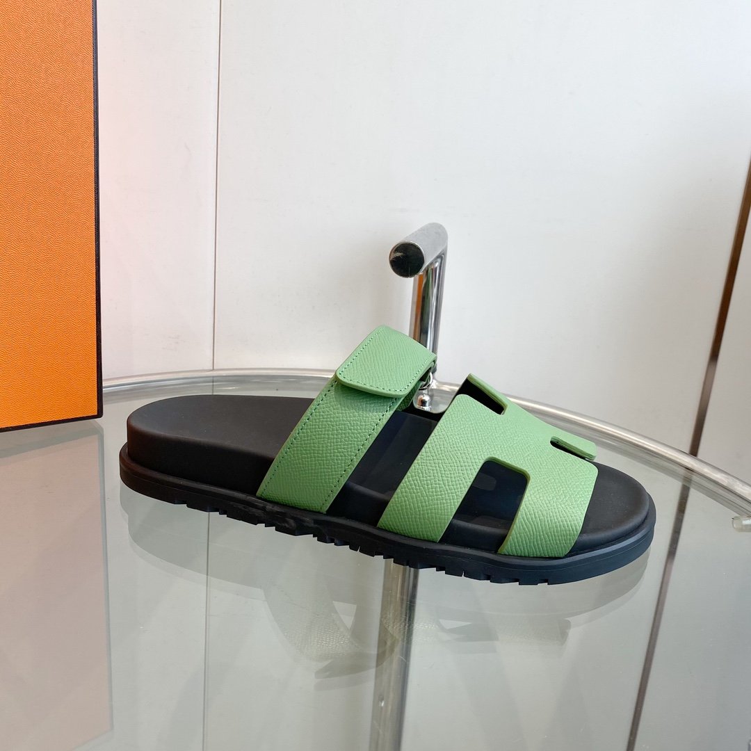 CHYPRE EPSOM Sandal light green Leather