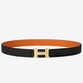HERM Mini Constance 24mm Reversible Belt Black/Orange