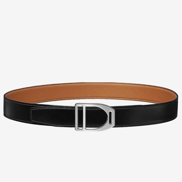 HERM Etrier Buckle Belt & Brown Clemence 32 MM Strap