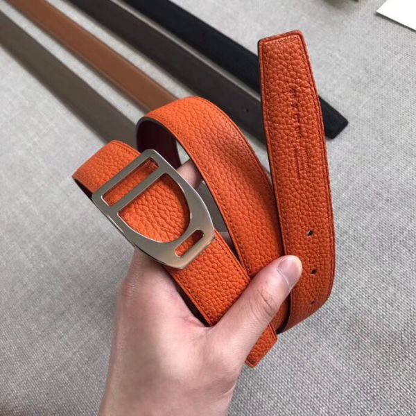 HERM Etrier Buckle Belt & Orange Clemence 32 MM Strap