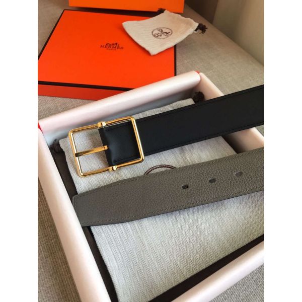 HERM Grey Saddle 38MM Reversible Belt