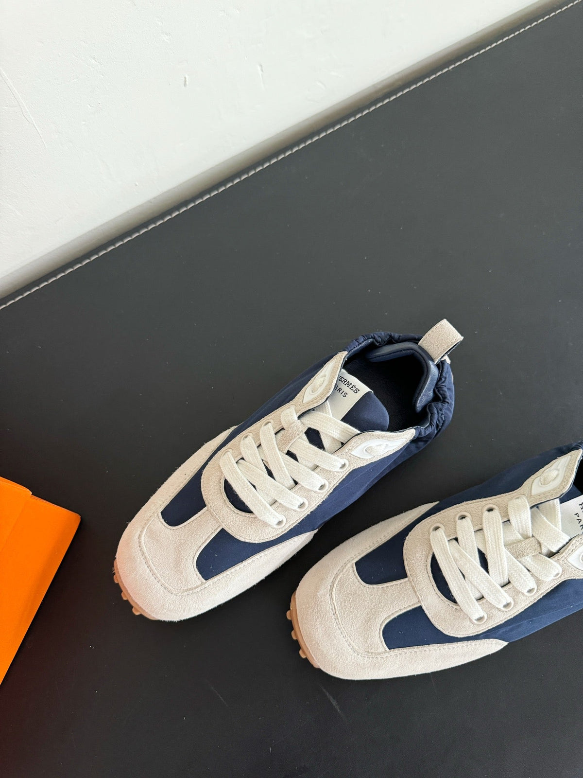 SKATEBOARD SHOES LIGHT GRAY MIX NAVY SUEDE