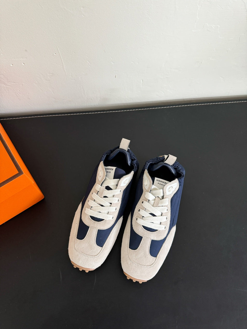 SKATEBOARD SHOES LIGHT GRAY MIX NAVY SUEDE