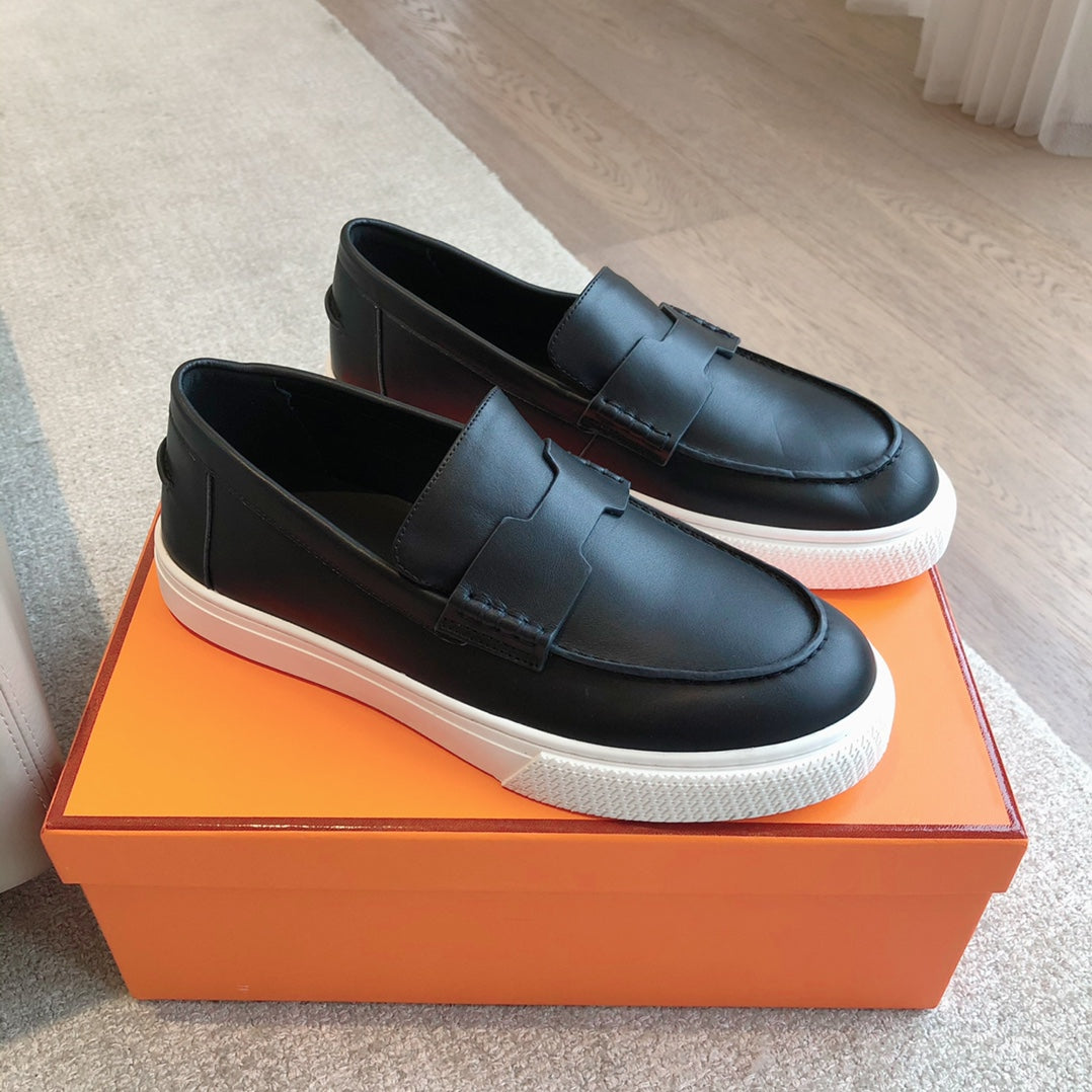 IKE SLIP-ON SNEAKER BLACK CALFSKIN