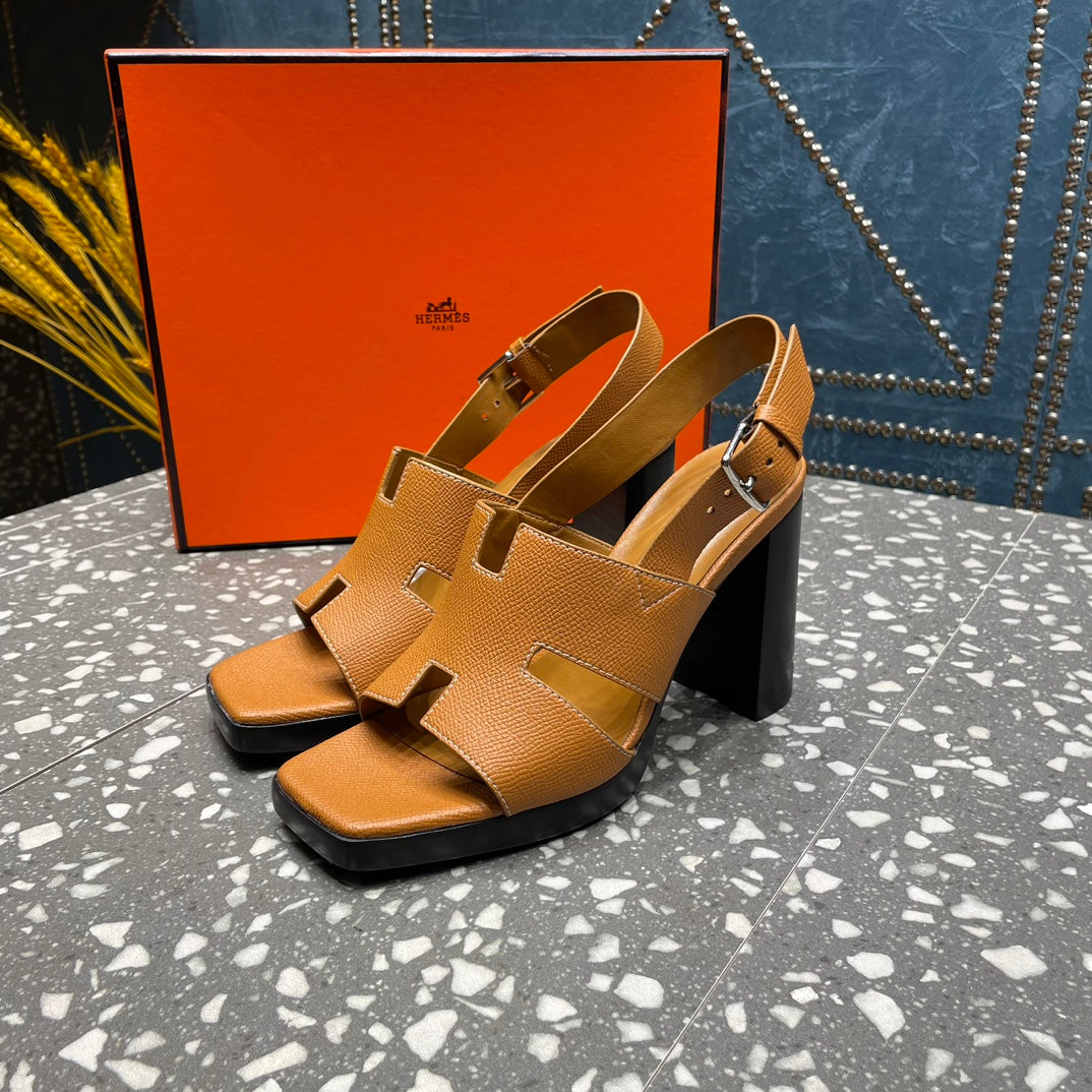 ERIS SANDAL 95 CARAMEL LAMBSKIN