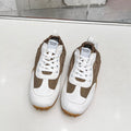 SKATEBOARD SHOES BROWN MIX WHITE SUEDE