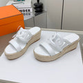 ITHEA 85 MM ESPADRILLE IN WHITE CALFSKIN