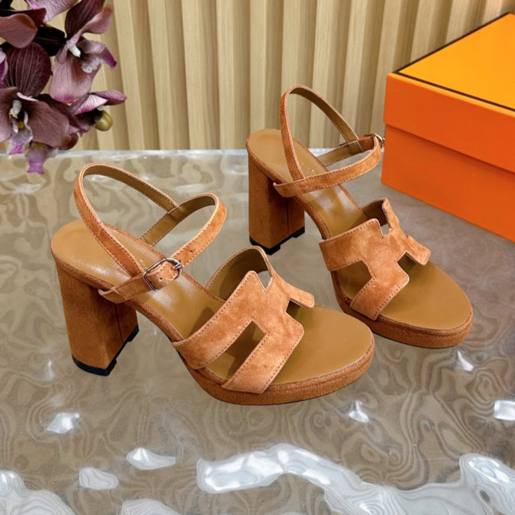 JAZZ 90 SANDAL IN BRONZE BROWN SUEDE