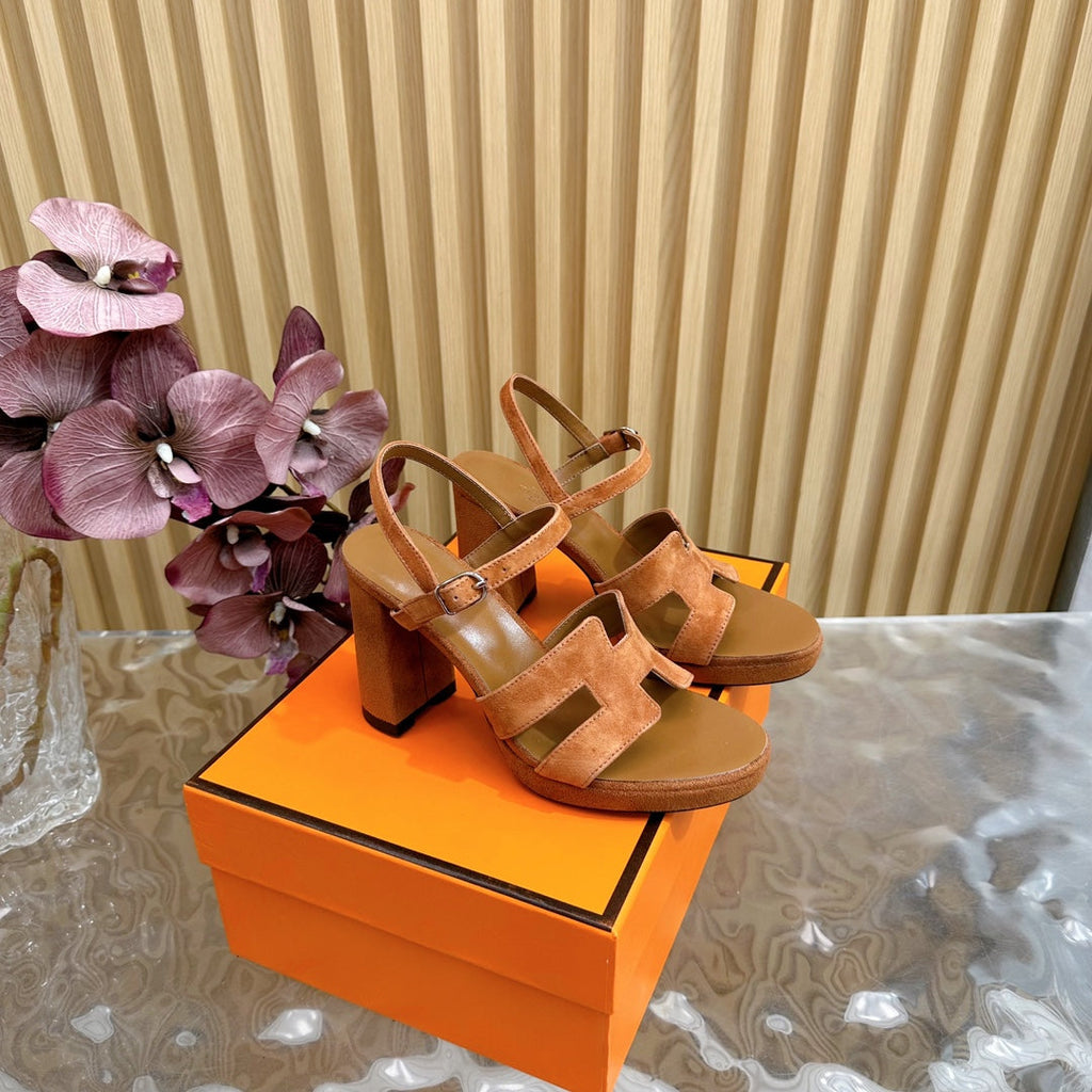 JAZZ 90 SANDAL IN BRONZE BROWN SUEDE