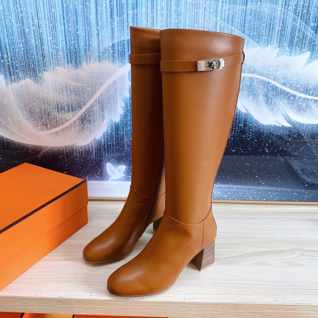 STORY BOOT 7 CM IN BRONZE BROWN LAMBSKIN
