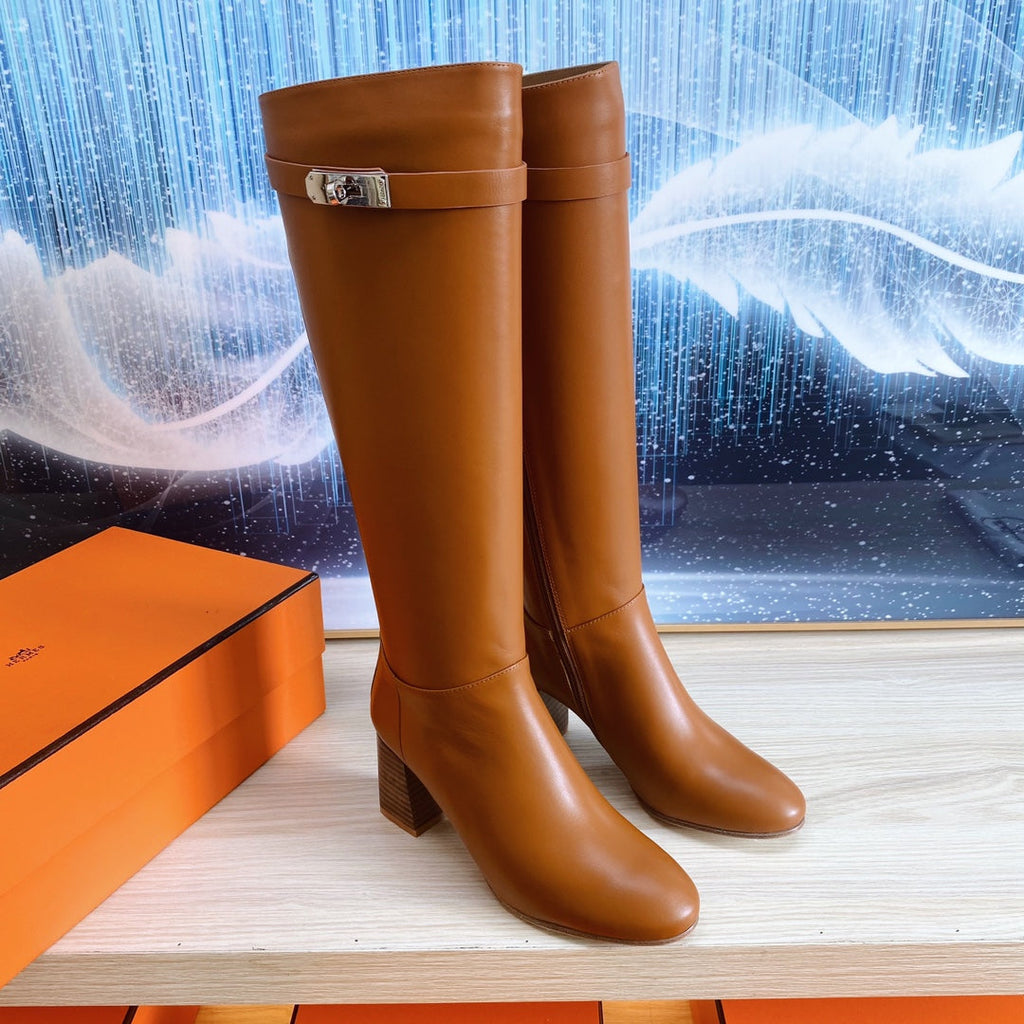 STORY BOOT 7 CM IN BRONZE BROWN LAMBSKIN