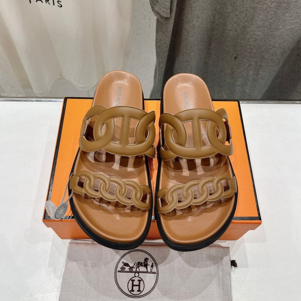 EXTRA SANDAL CARAMEL CALFSKIN