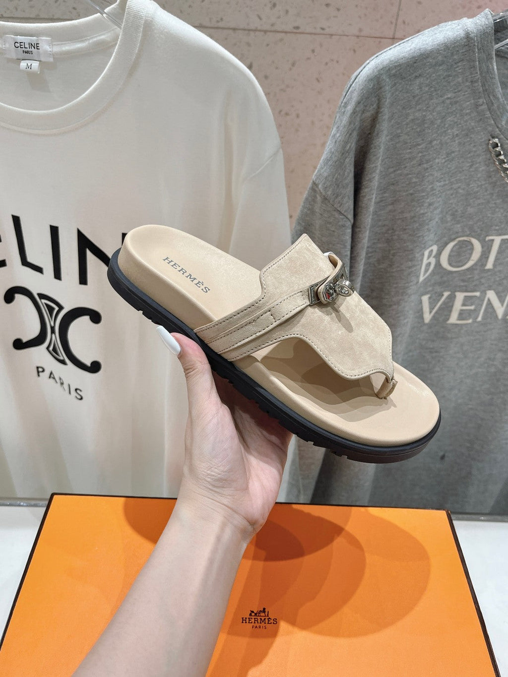 EMPIRE SANDAL PASTEL PINK SUEDE