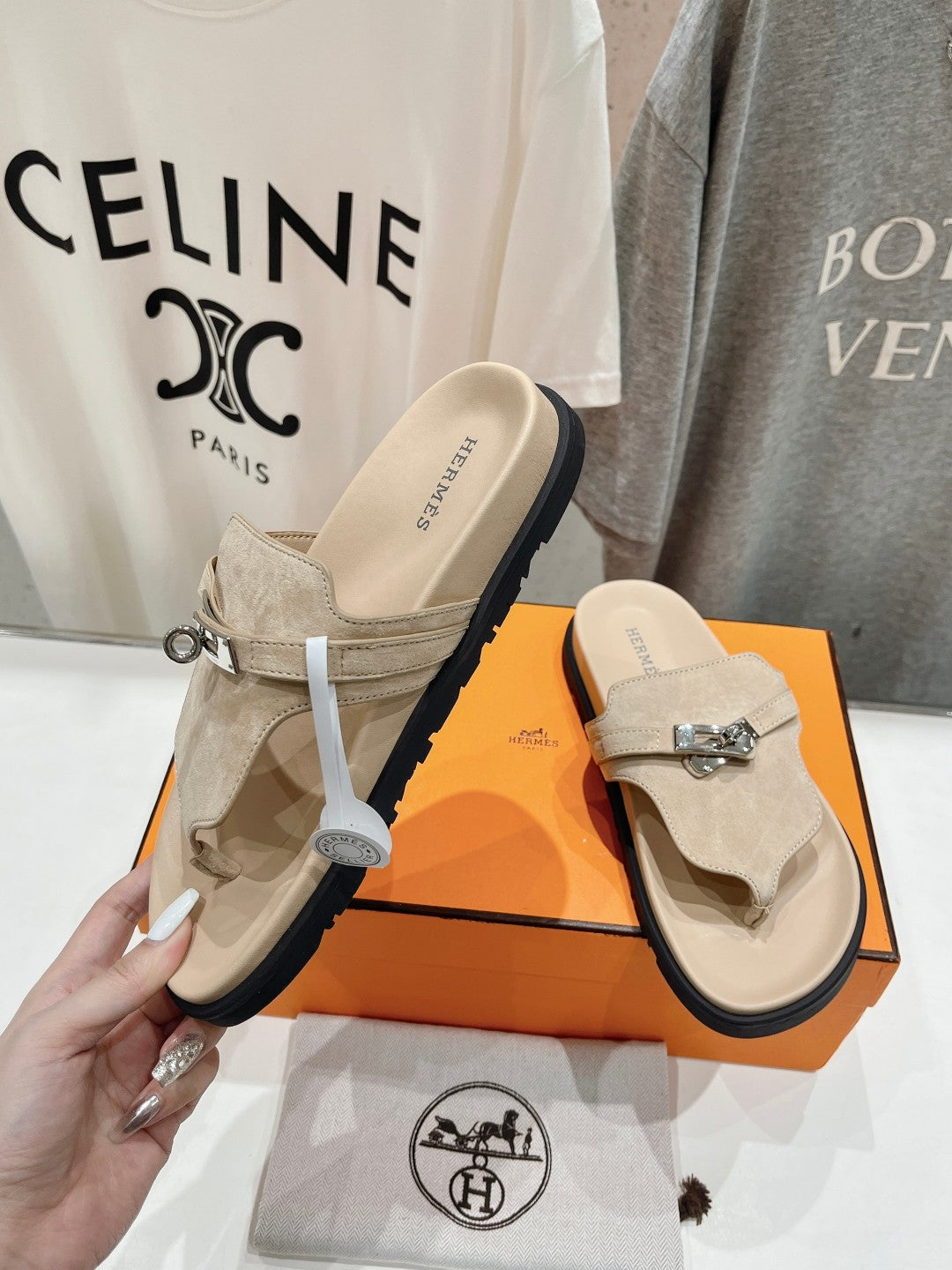 EMPIRE SANDAL PASTEL PINK SUEDE