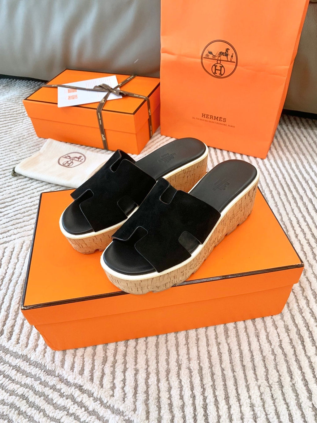 EZE 65 SANDAL BLACK SUEDE
