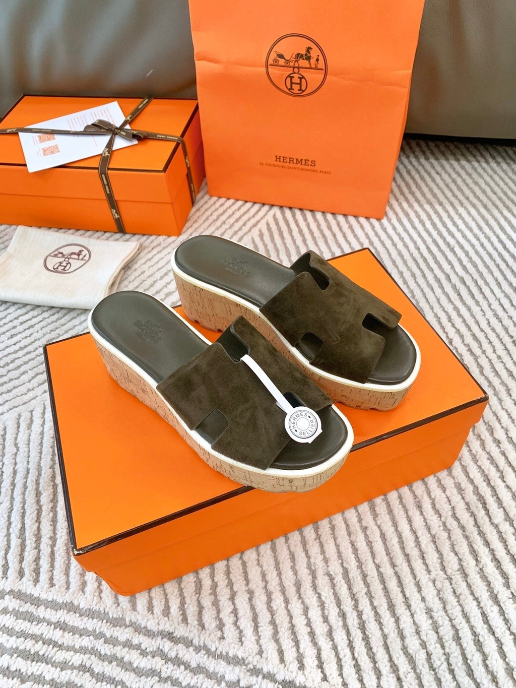 EZE 65 SANDAL ARMY SUEDE
