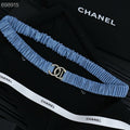 25P IN BLUE DENIM COLOR ELASTIC WAIST BELT